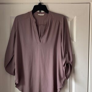 Lush Mauve Beige Women's Blouse